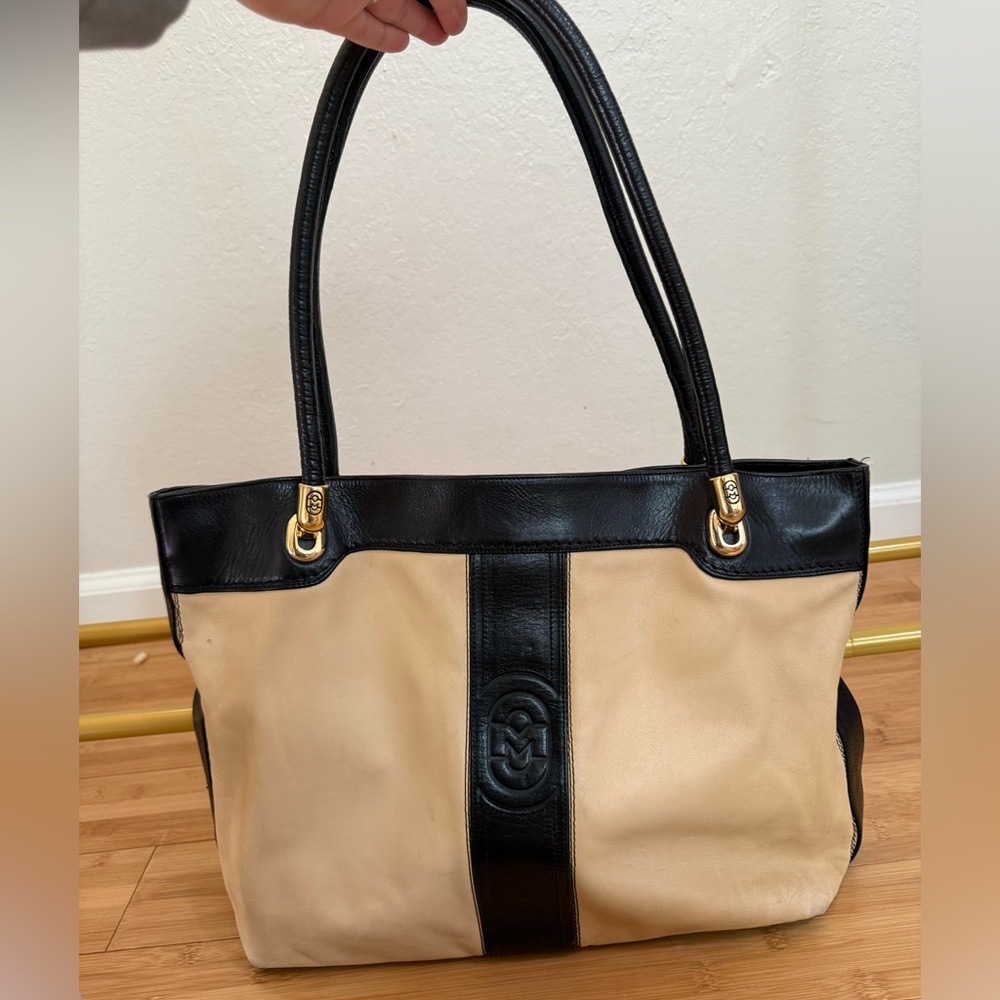 Marino Orlandi Genuine Leather Tote Purse Vintage